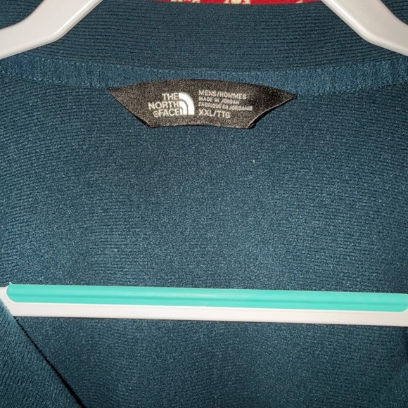 The North Face Men's Deep Teal Zip-Up Sweater - Picture 4 of 5